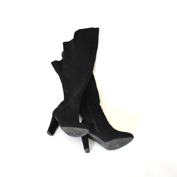 Shoes - black over the knee thigh high boots